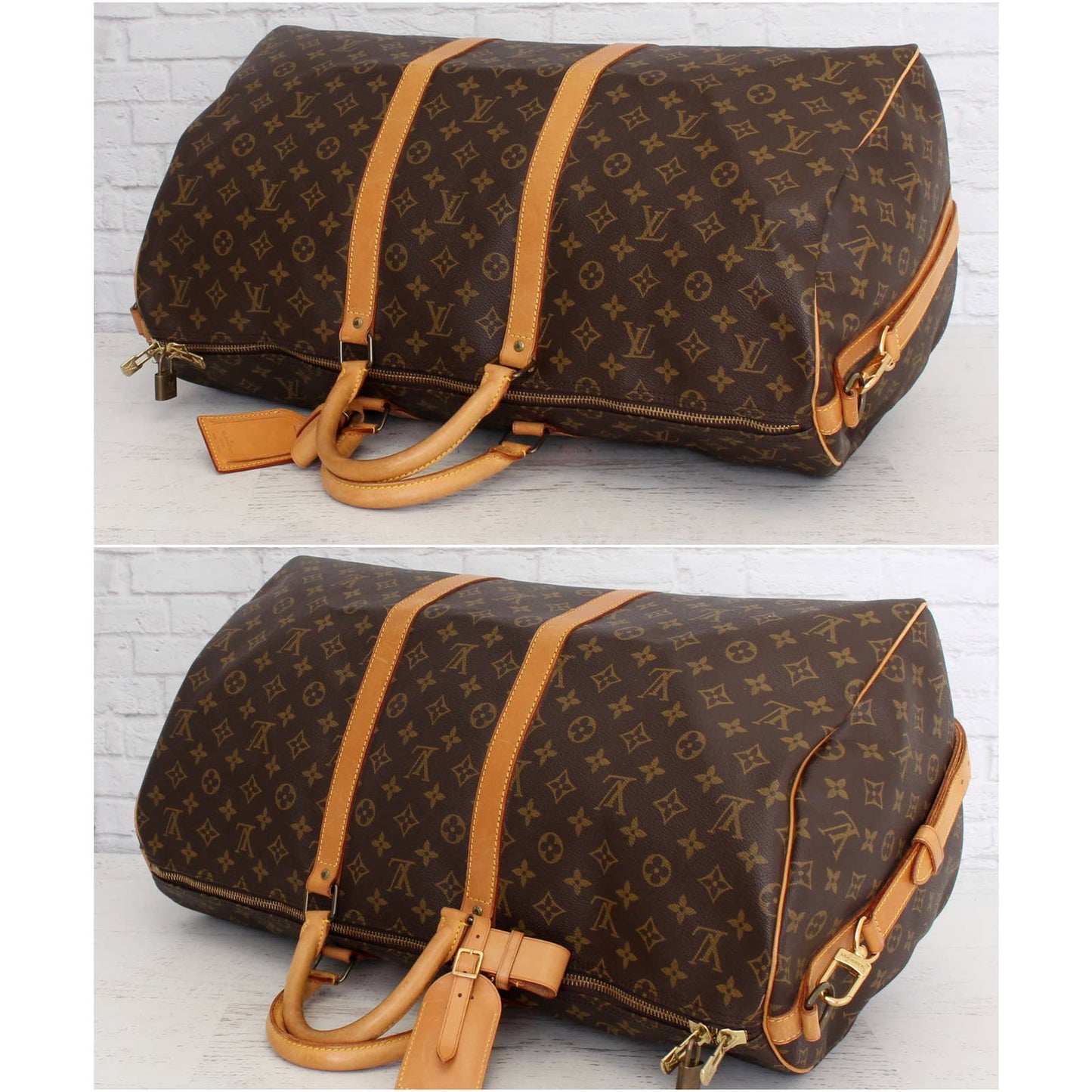 Louis Vuitton Keepall Bandoulière 55 Monogram Duffle Luggage Shoulder