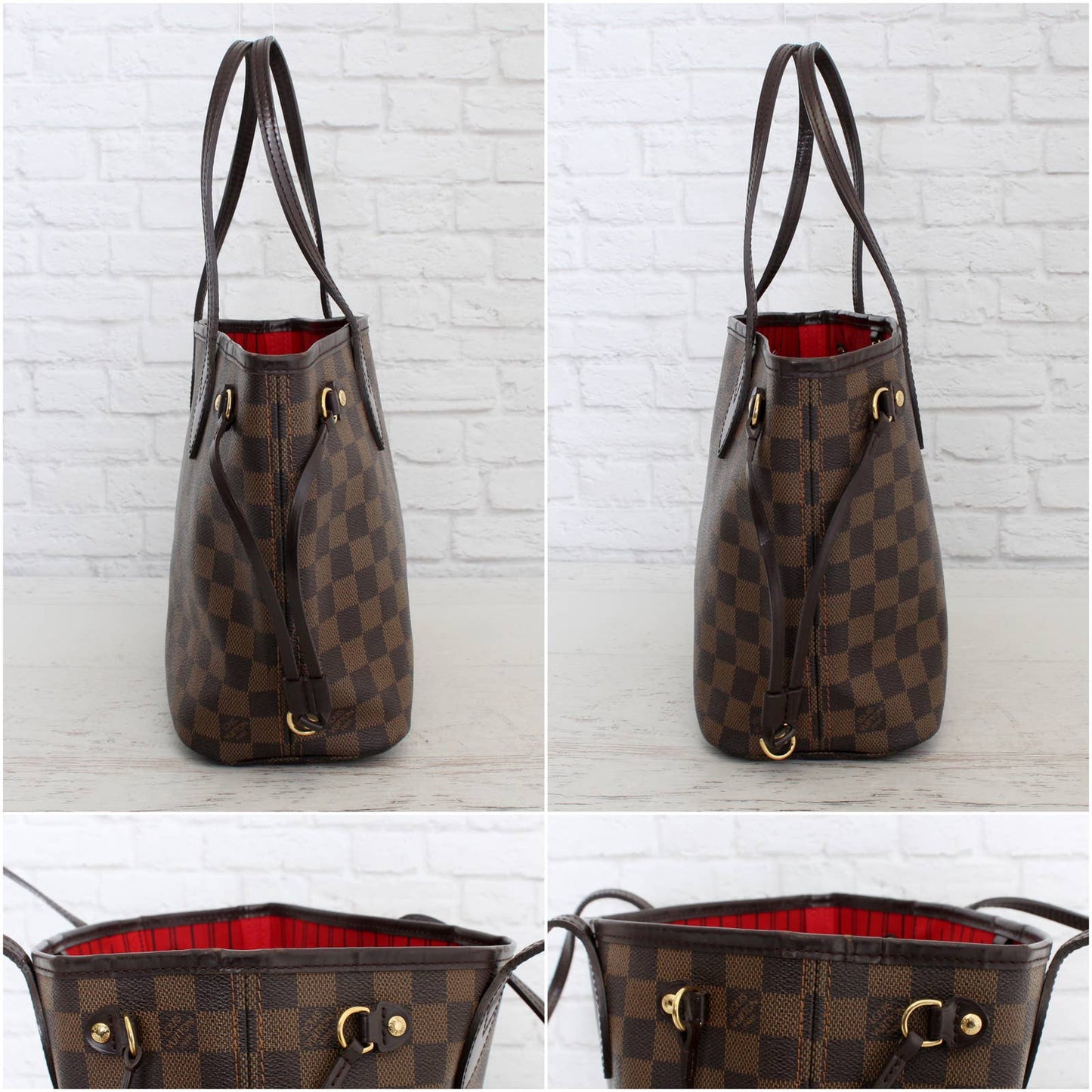 Louis Vuitton Neverfull PM Damier Ebene Tote w/ Dust Bag