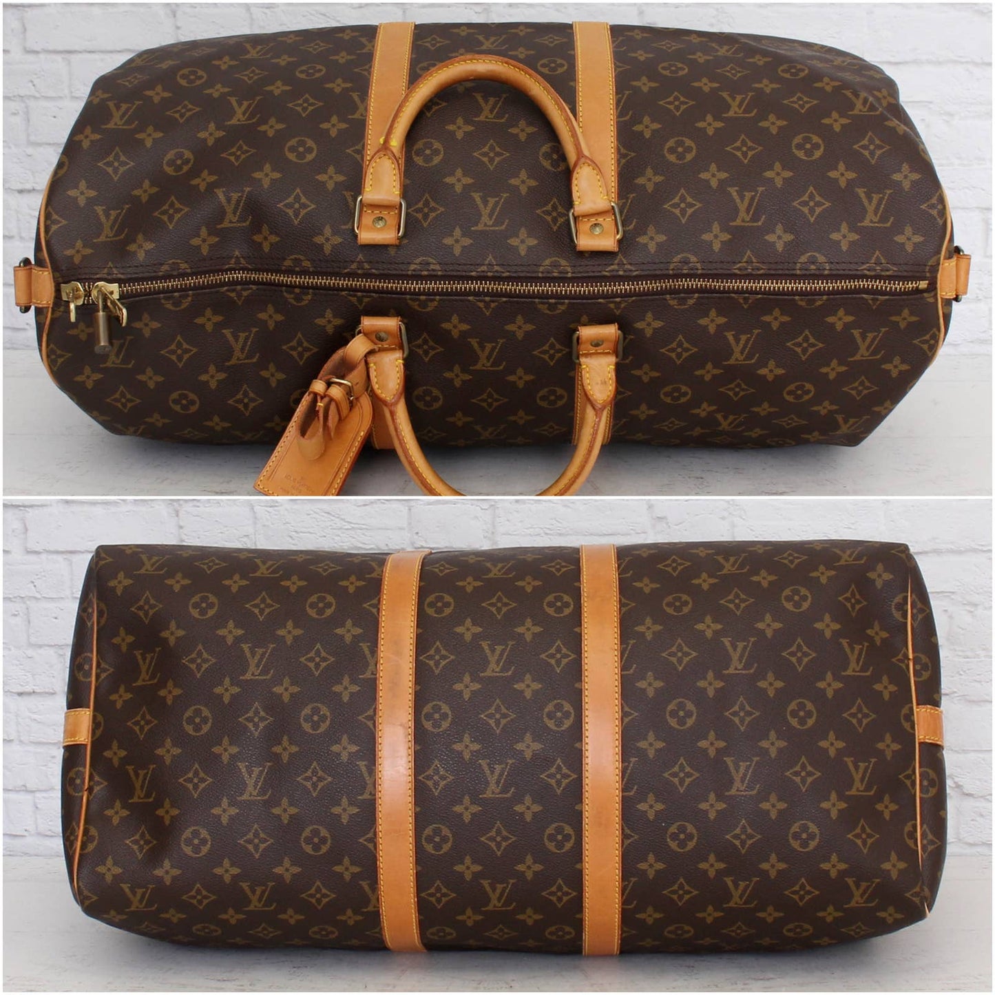 Louis Vuitton Keepall Bandoulière 55 Monogram Duffle Luggage Shoulder