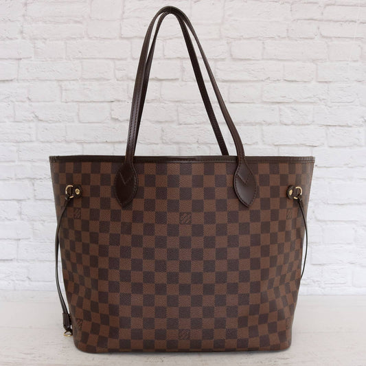 Louis Vuitton Neverfull MM Damier Ebene Tote