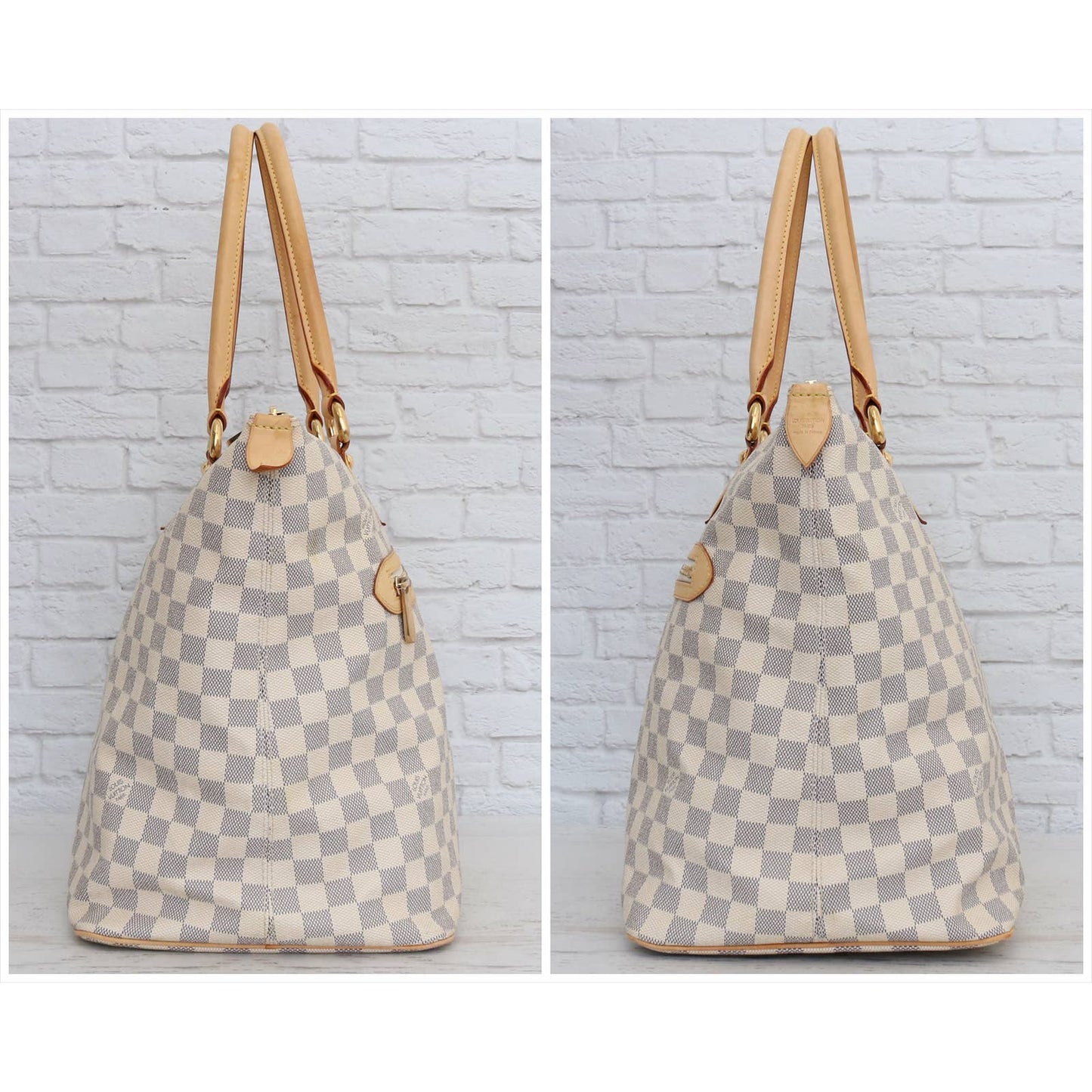 Louis Vuitton Saleya GM Damier Azur Tote & Shoulder Bag