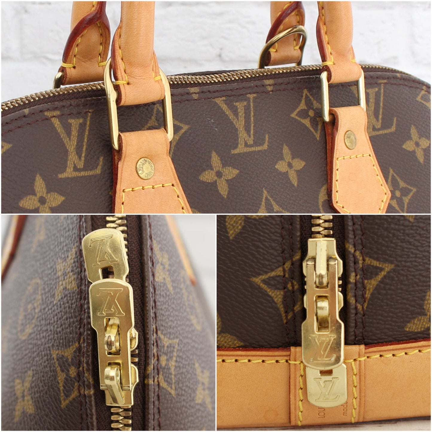 Louis Vuitton Alma MM Monogram Satchel