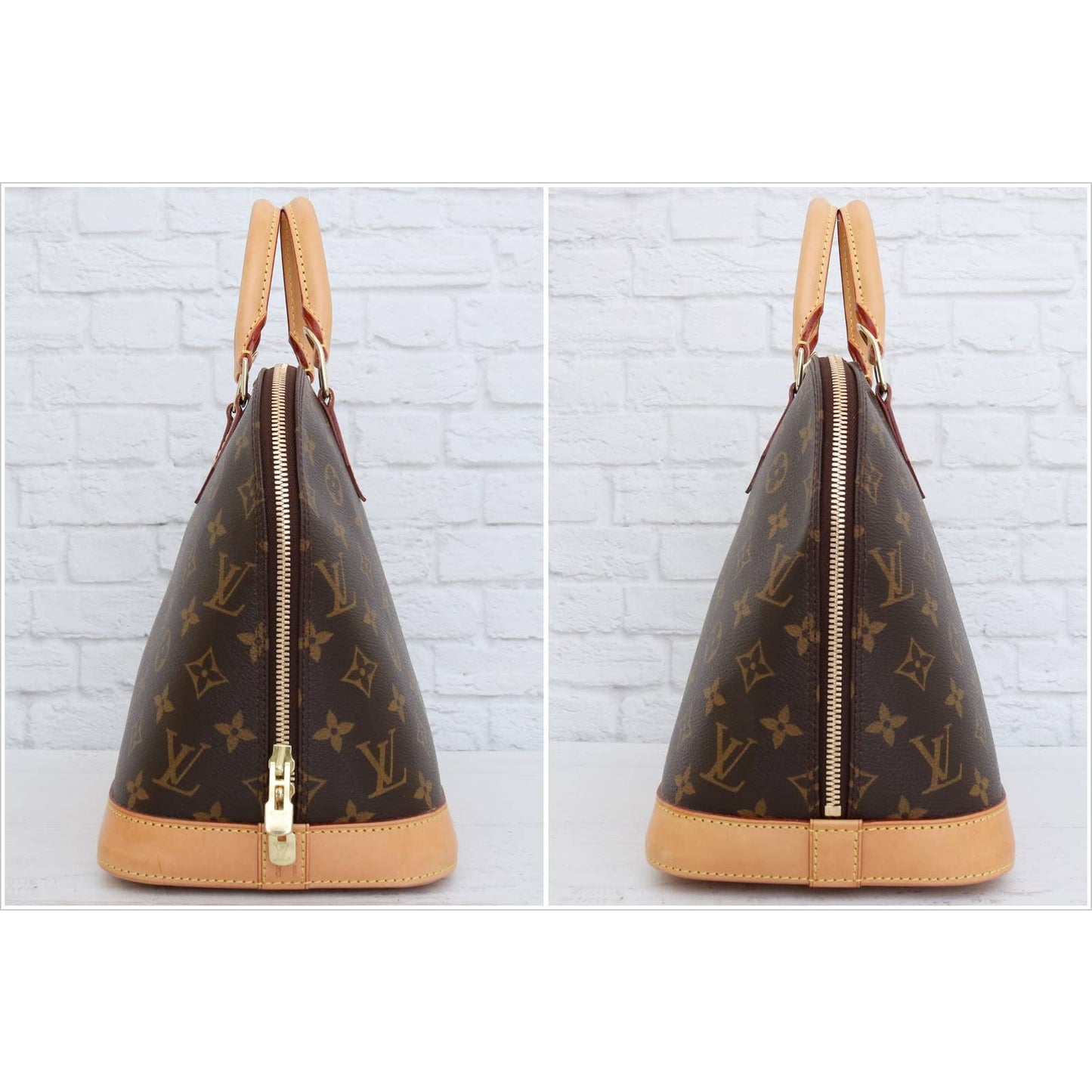 Louis Vuitton Alma MM Satchel Monogram