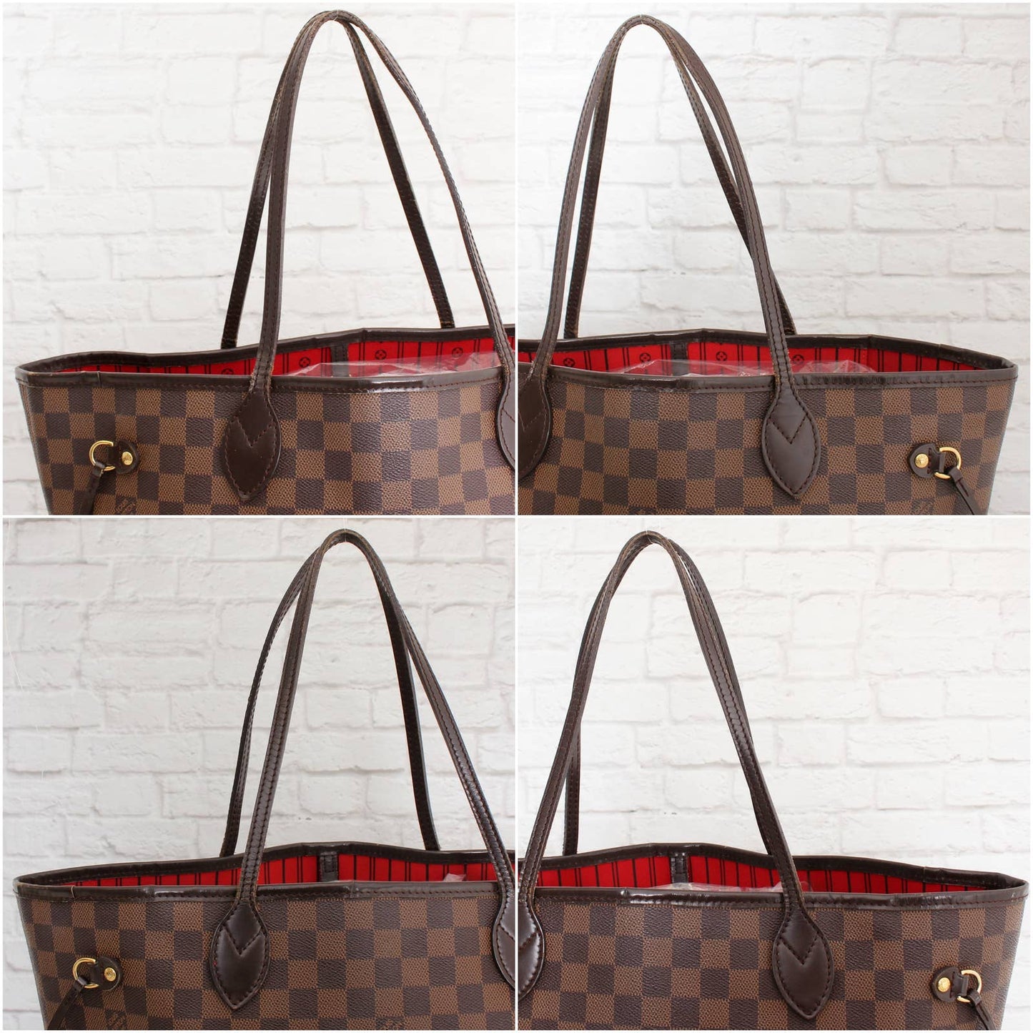 Louis Vuitton Neverfull MM Damier Ebene Tote