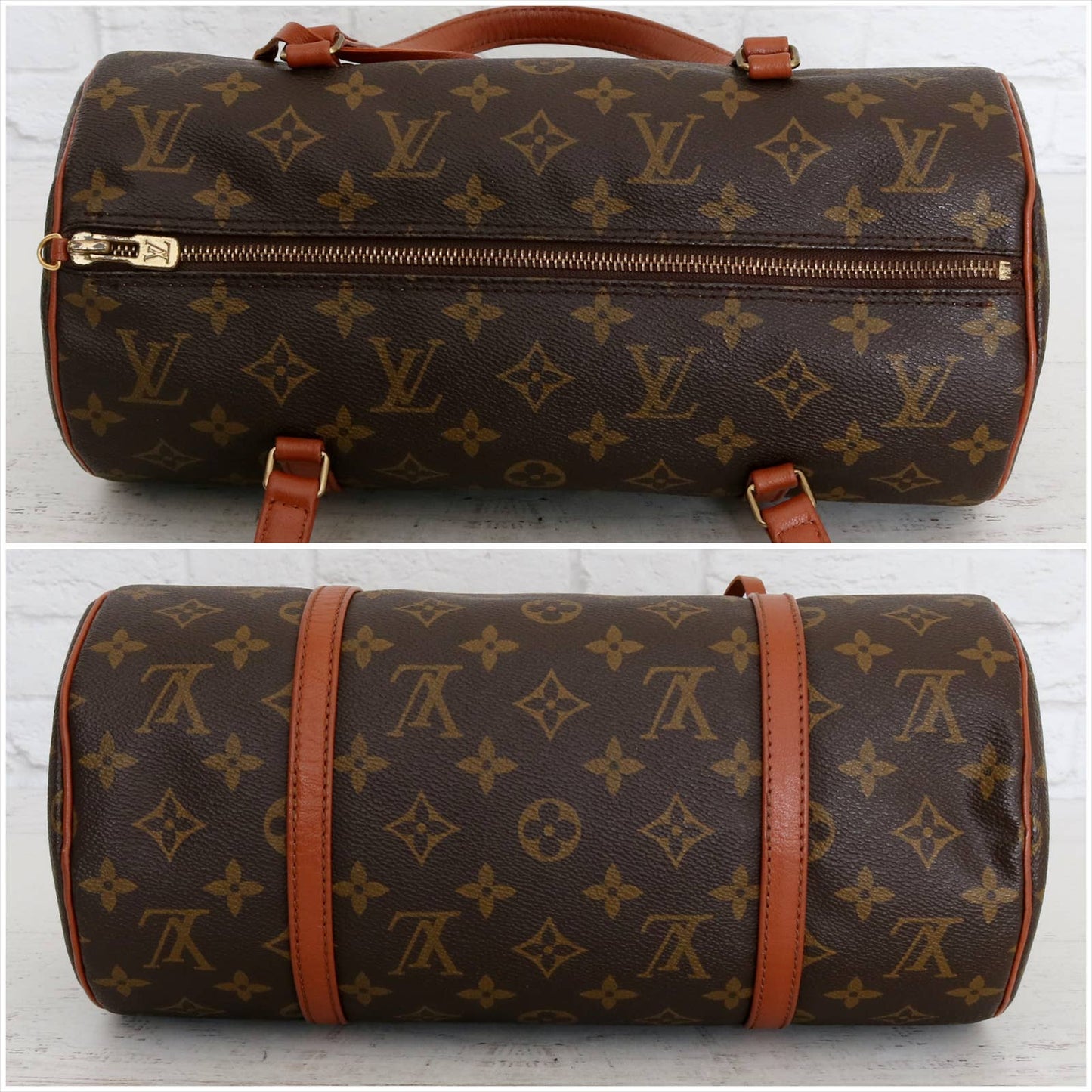 Louis Vuitton Papillon 30 Monogram with Pouch Satchel