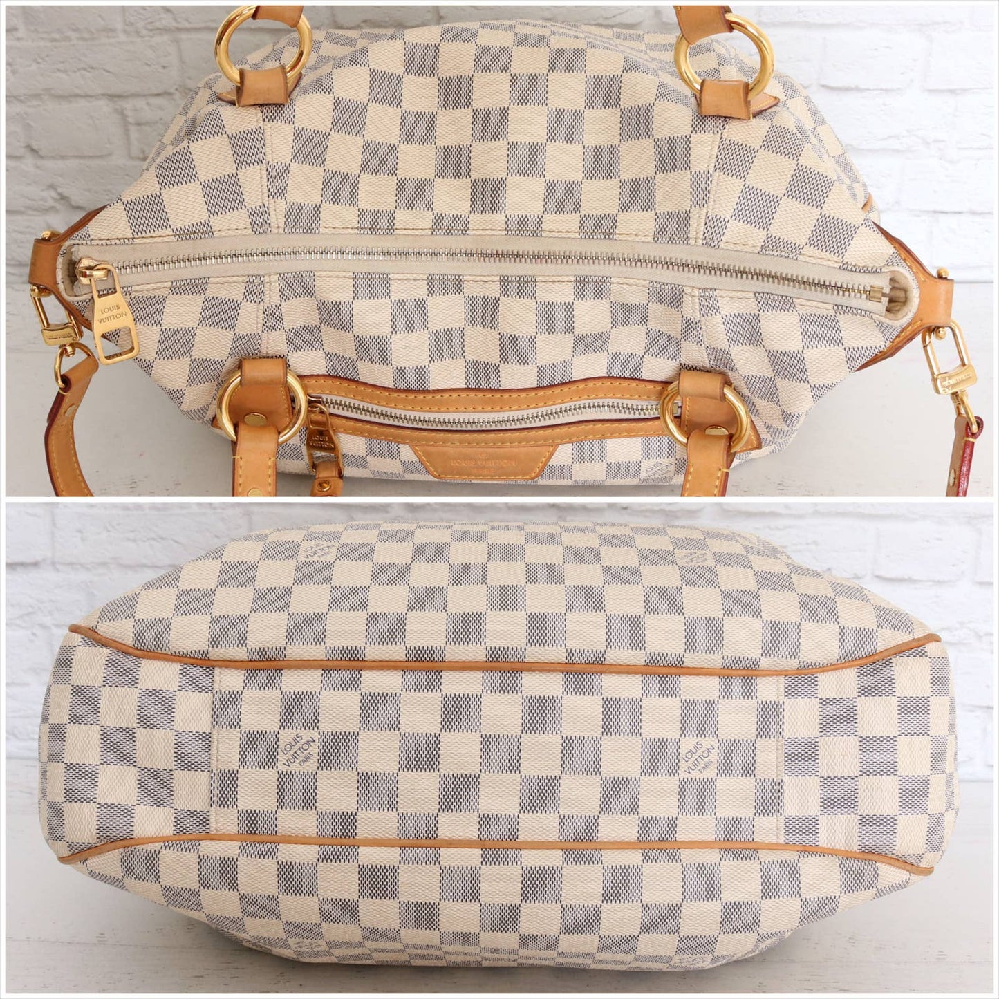 Louis Vuitton Evora MM Damier Azur Shoulder Bag