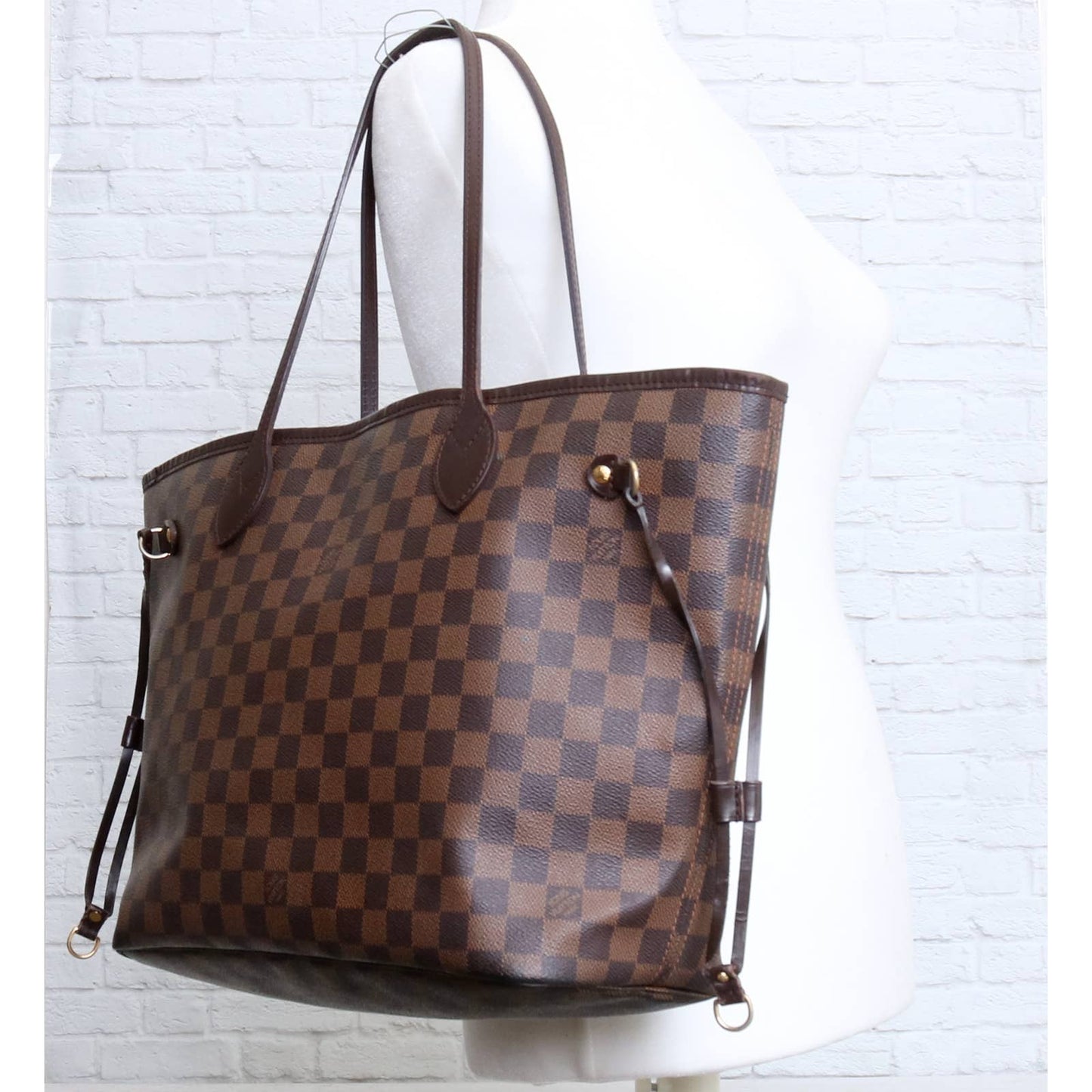 Louis Vuitton Neverfull MM Damier Ebene Tote