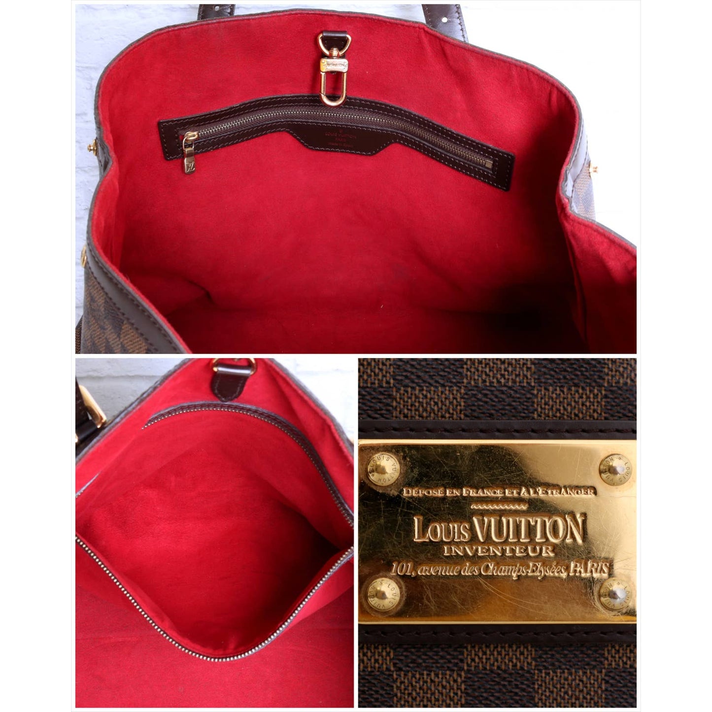 Louis Vuitton Hampstead MM Damier Ebene Tote