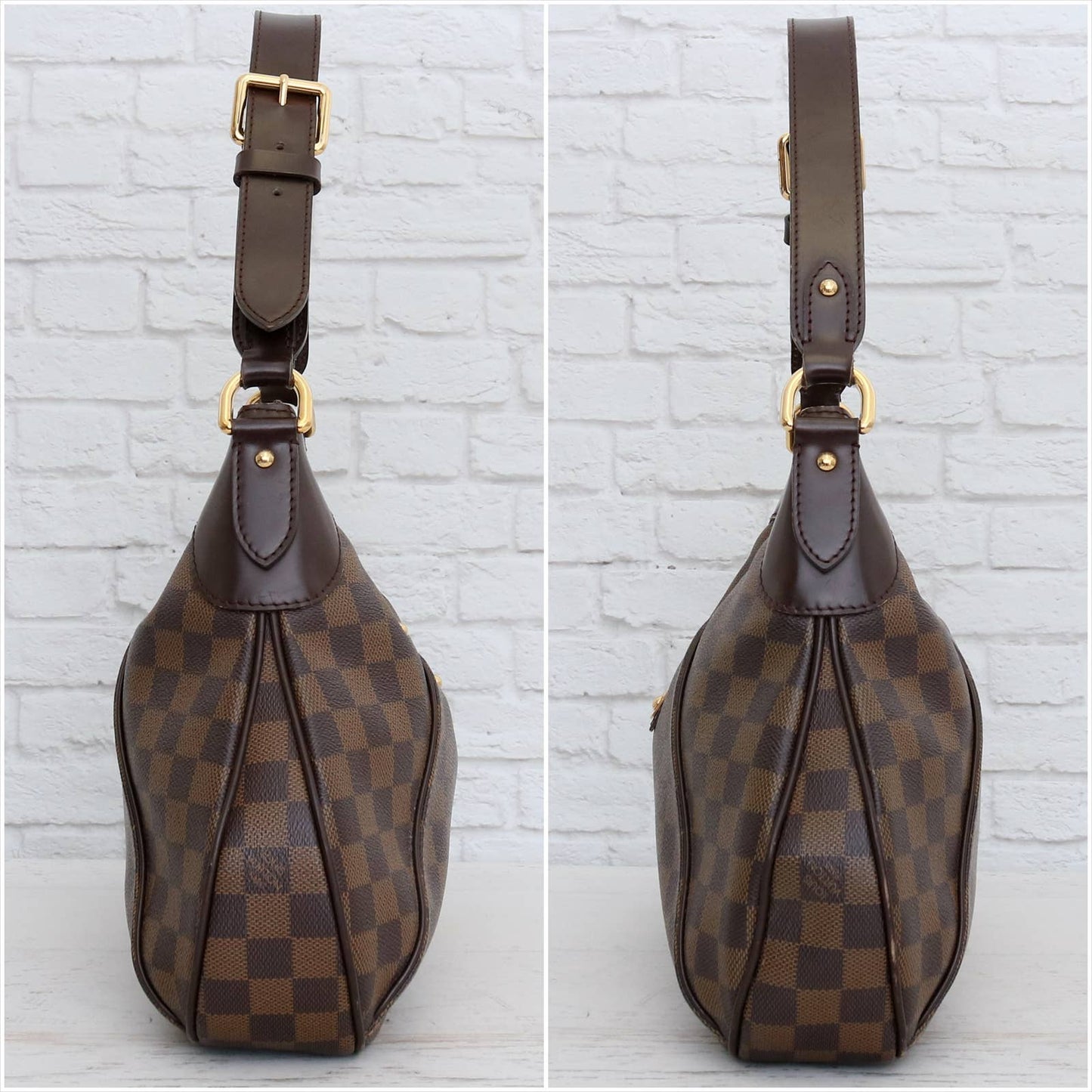 Louis Vuitton Thames GM Damier Ebene Hobo Shoulder Bag