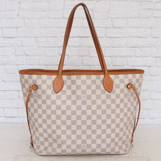 Louis Vuitton Neverfull MM Damier Azur Tote