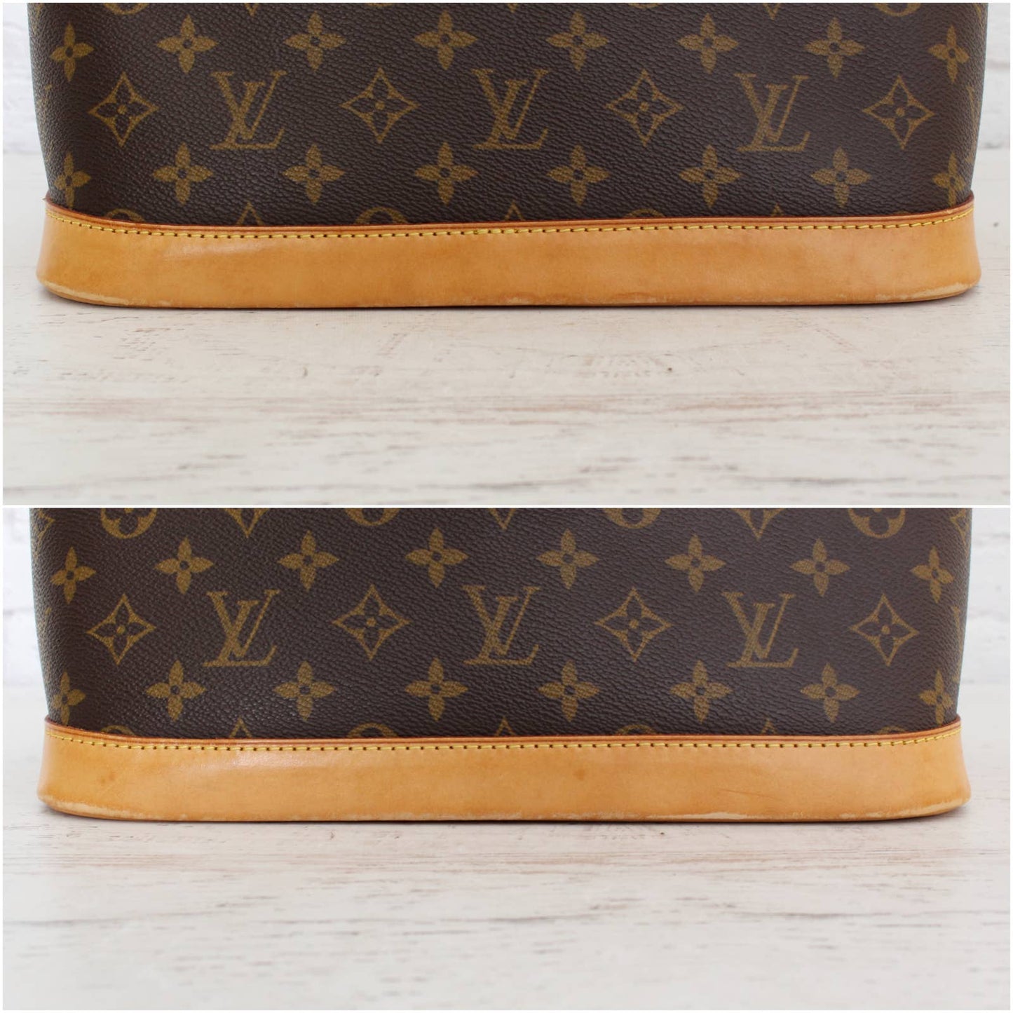 Louis Vuitton Alma MM Monogram Satchel