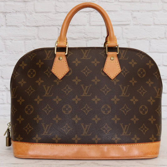 Louis Vuitton Alma MM Monogram Satchel Tote