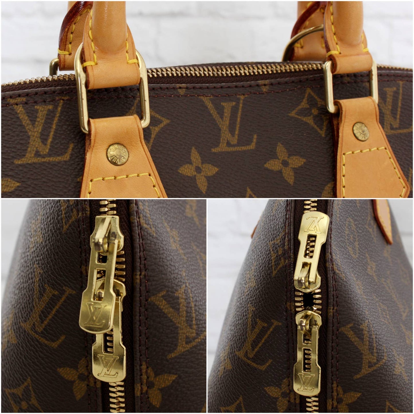 Louis Vuitton Alma MM Monogram Satchel