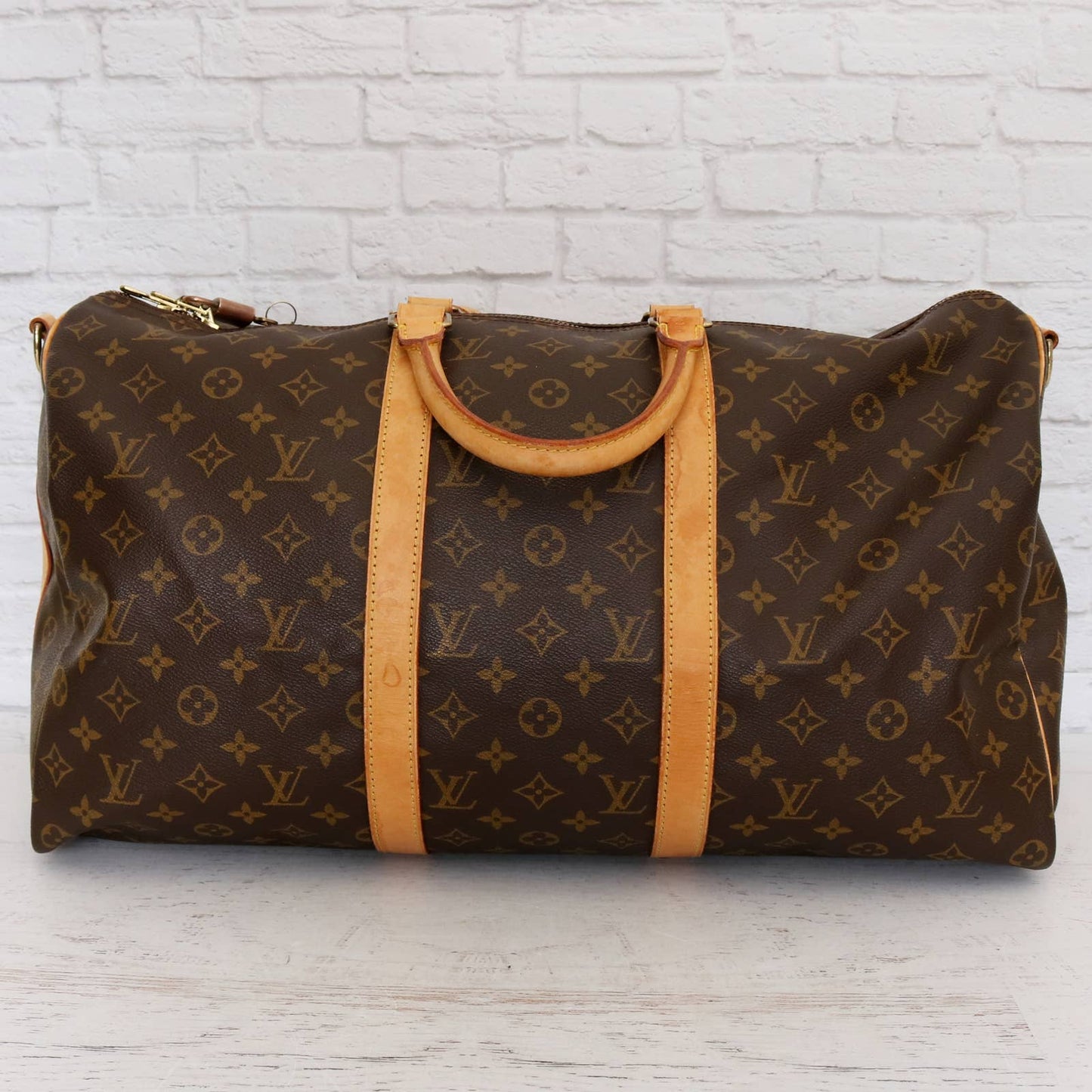 Louis Vuitton Keepall Bandouliere 50 Monogram Travel Duffle with Strap