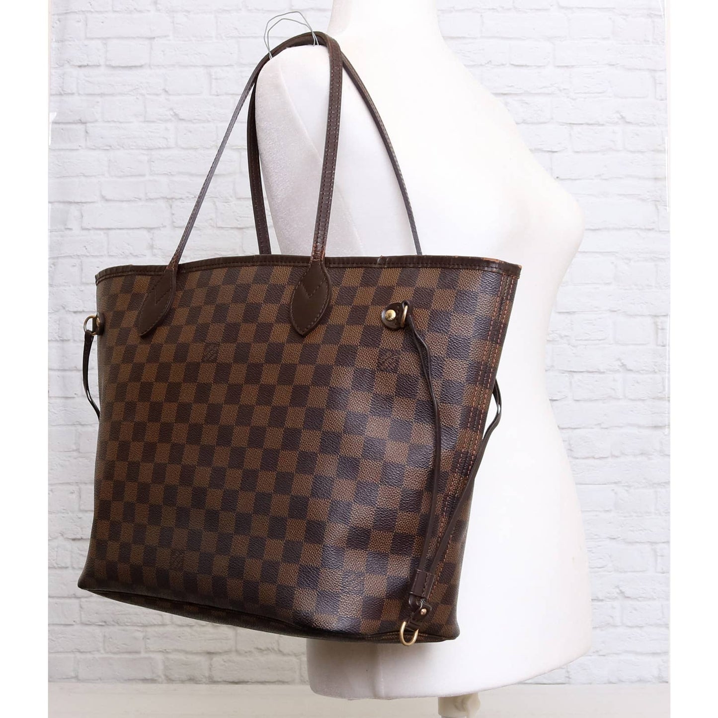 Louis Vuitton Neverfull MM Damier Ebene Tote