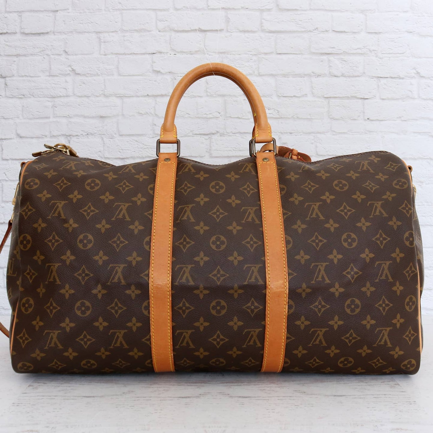 Louis Vuitton Keepall Bandouliere 50 Monogram Travel Duffle Bag