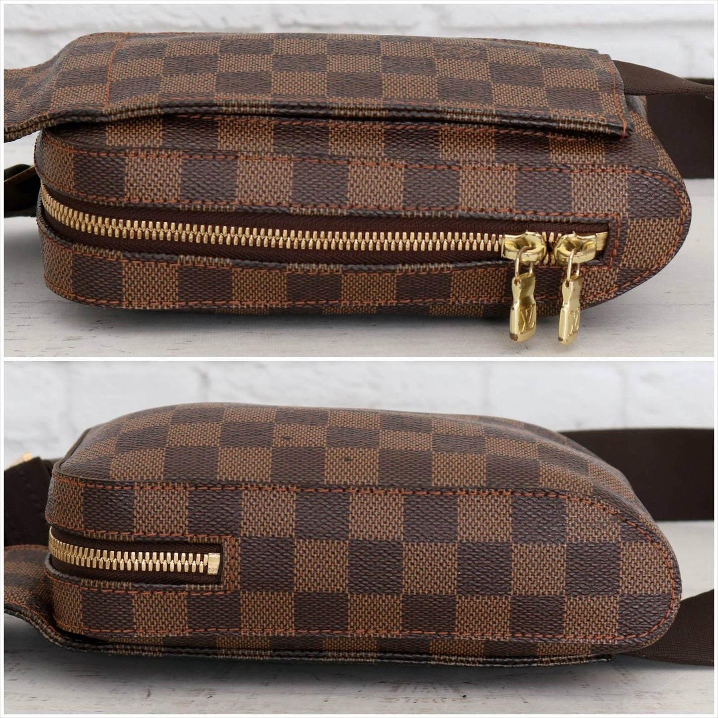 Louis Vuitton Geronimos Damier Ebene Sling Waist Bumbag