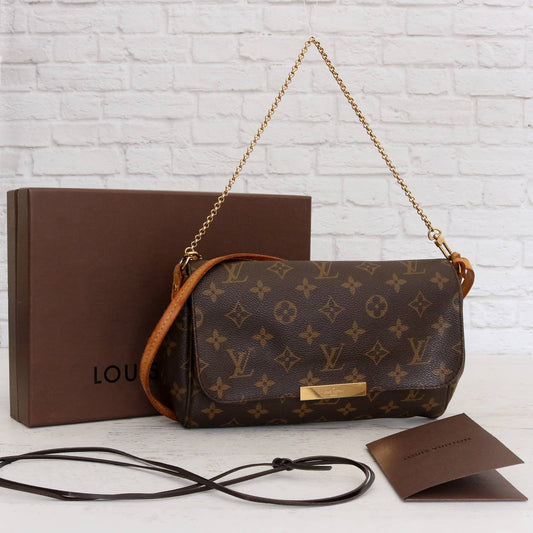 Louis Vuitton Favorite MM Monogram Crossbody with Box