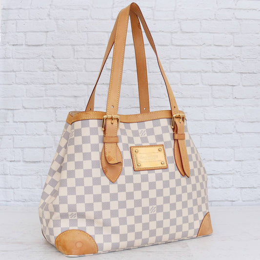 Louis Vuitton Hampstead MM Damier Azur Shoulder Bag