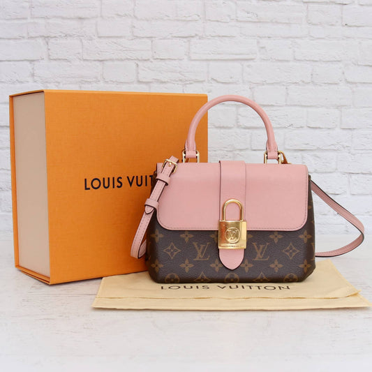 Louis Vuitton Locky BB Rose Poudre Monogram Crossbody Pink Trim