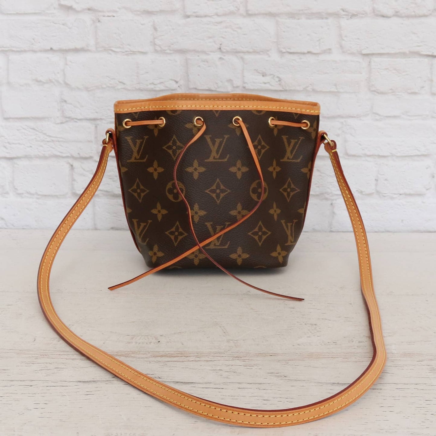 Louis Vuitton Nano Noé Monogram Small Bucket Crossbody