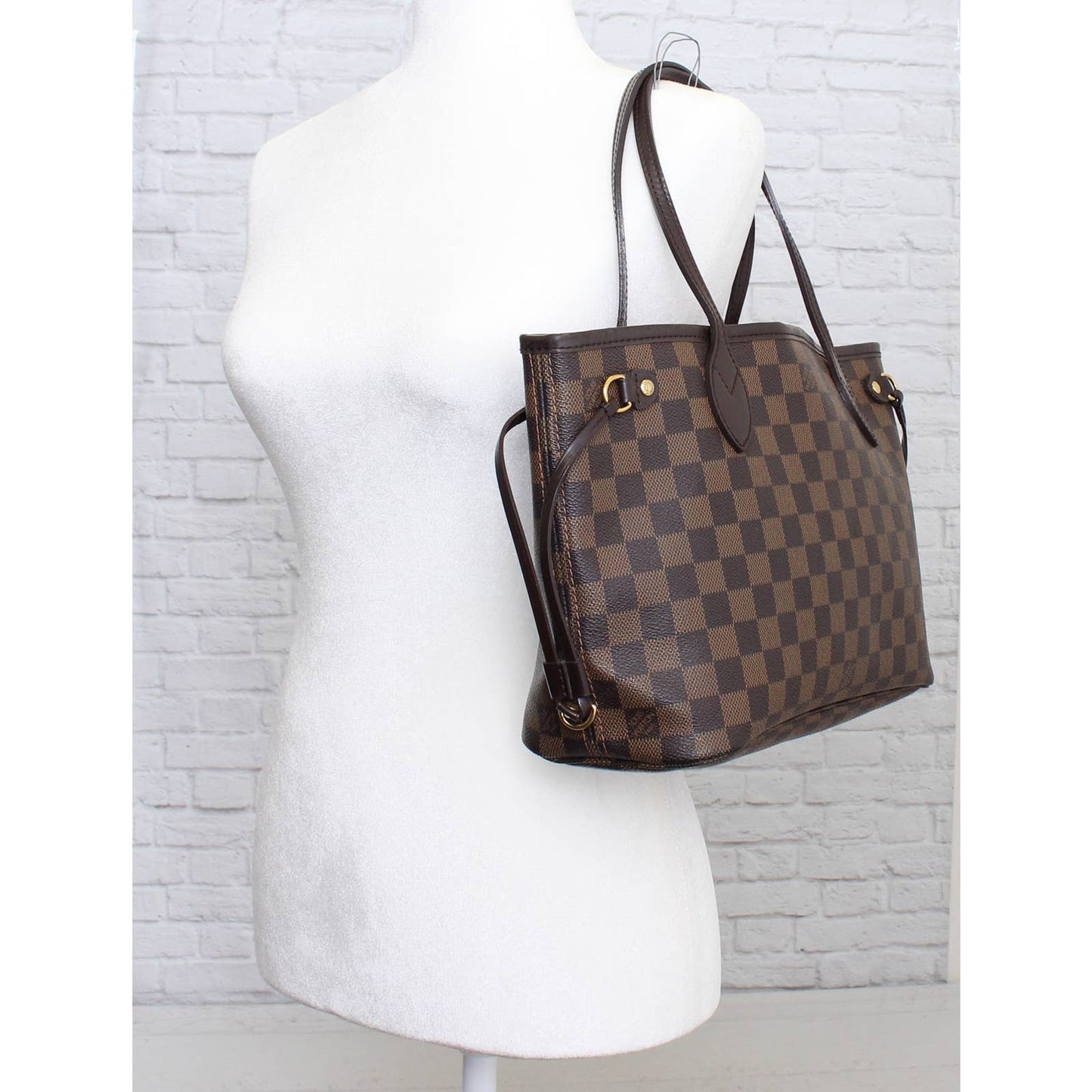 Louis Vuitton Neverfull PM Damier Ebene Tote w/ Dust Bag