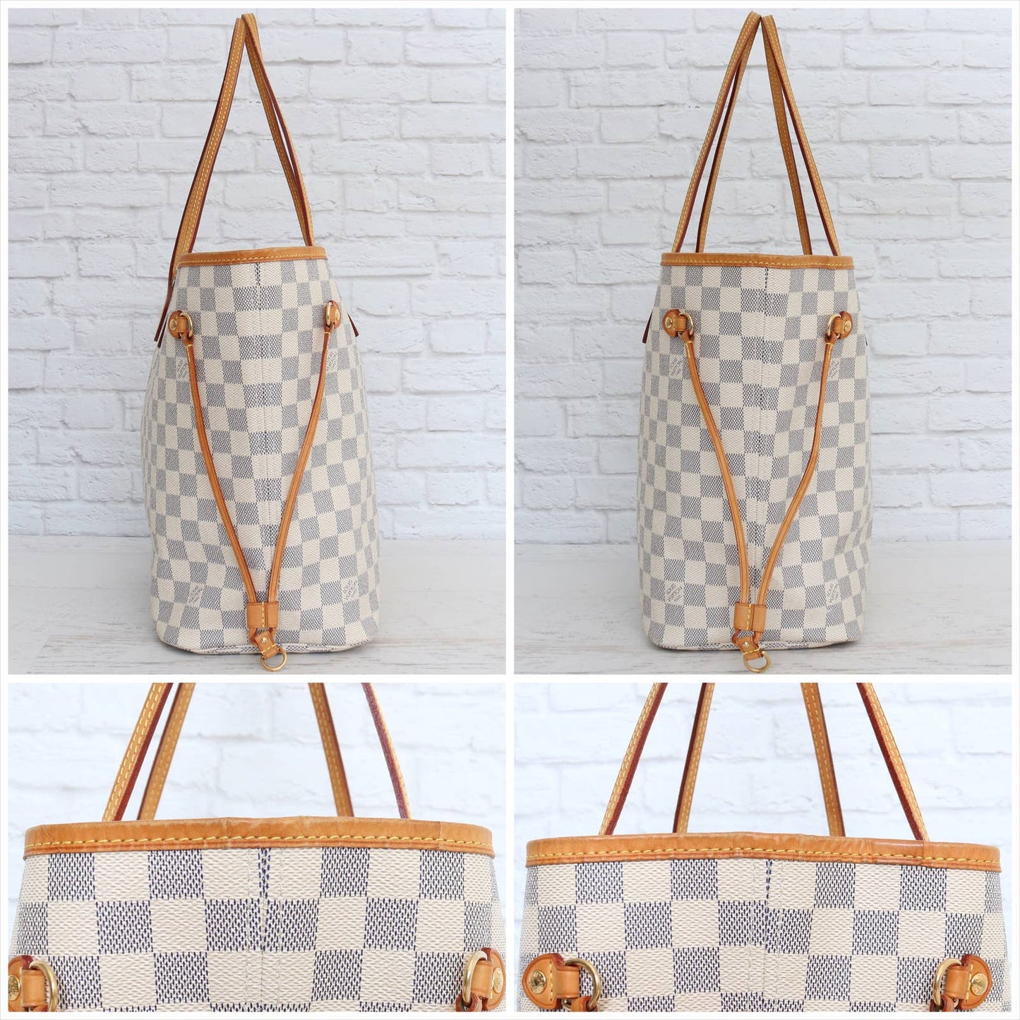 Louis Vuitton Neverfull MM Damier Azur Tote