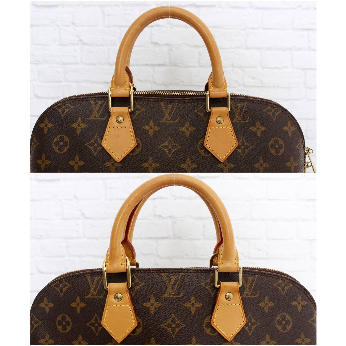 Louis Vuitton Alma MM Monogram Satchel