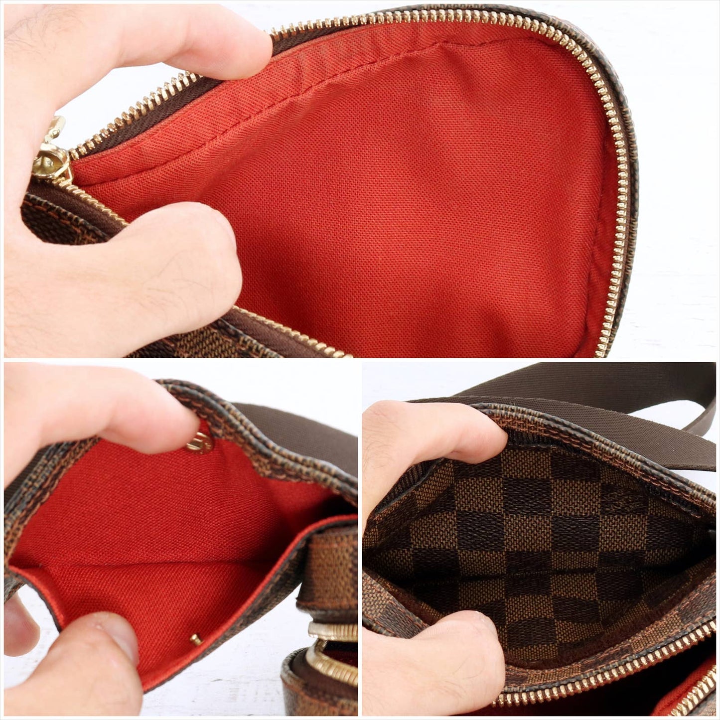 Louis Vuitton Geronimos Damier Ebene Sling Waist Bumbag