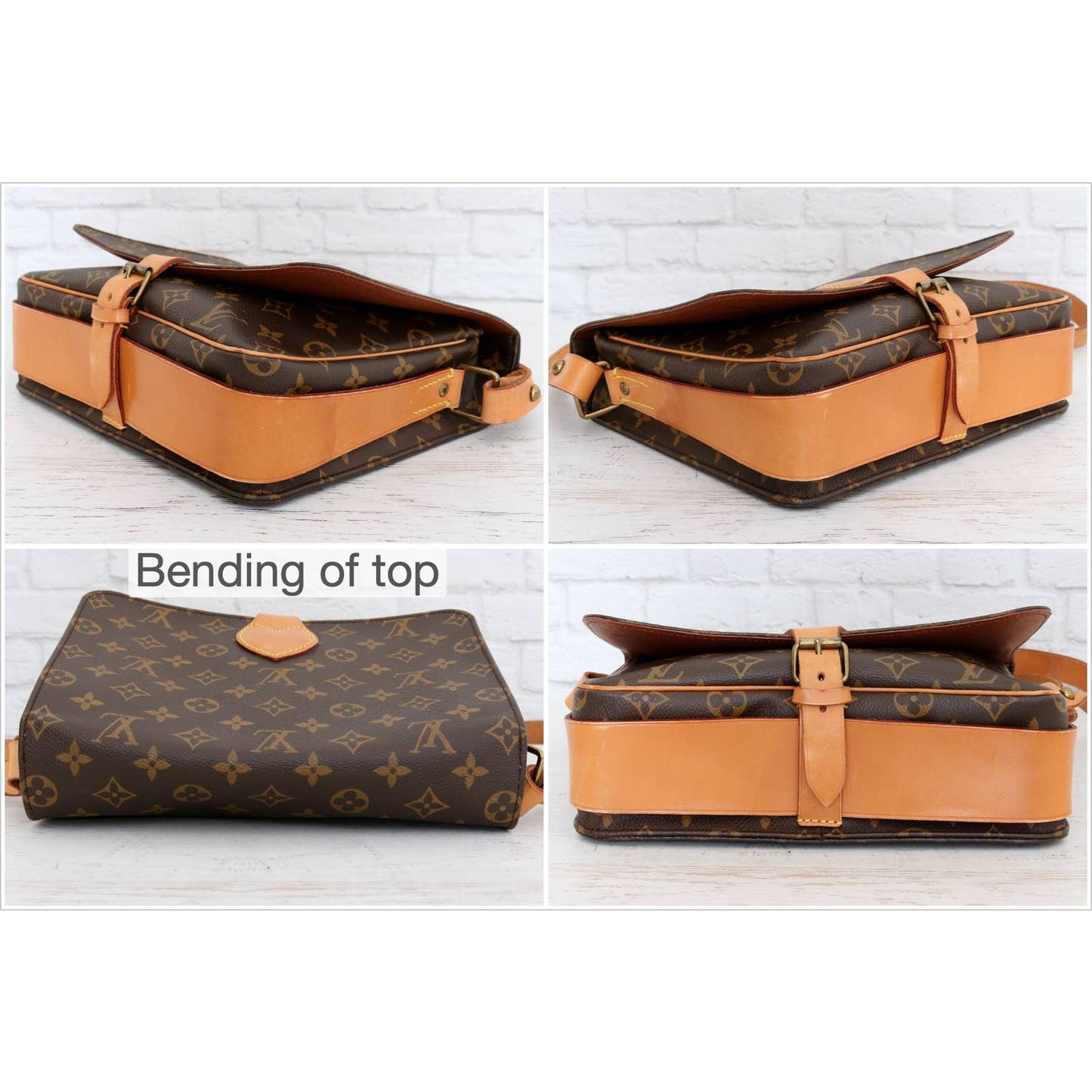 Louis Vuitton Cartouchiere GM Monogram Crossbody Shoulder Bag