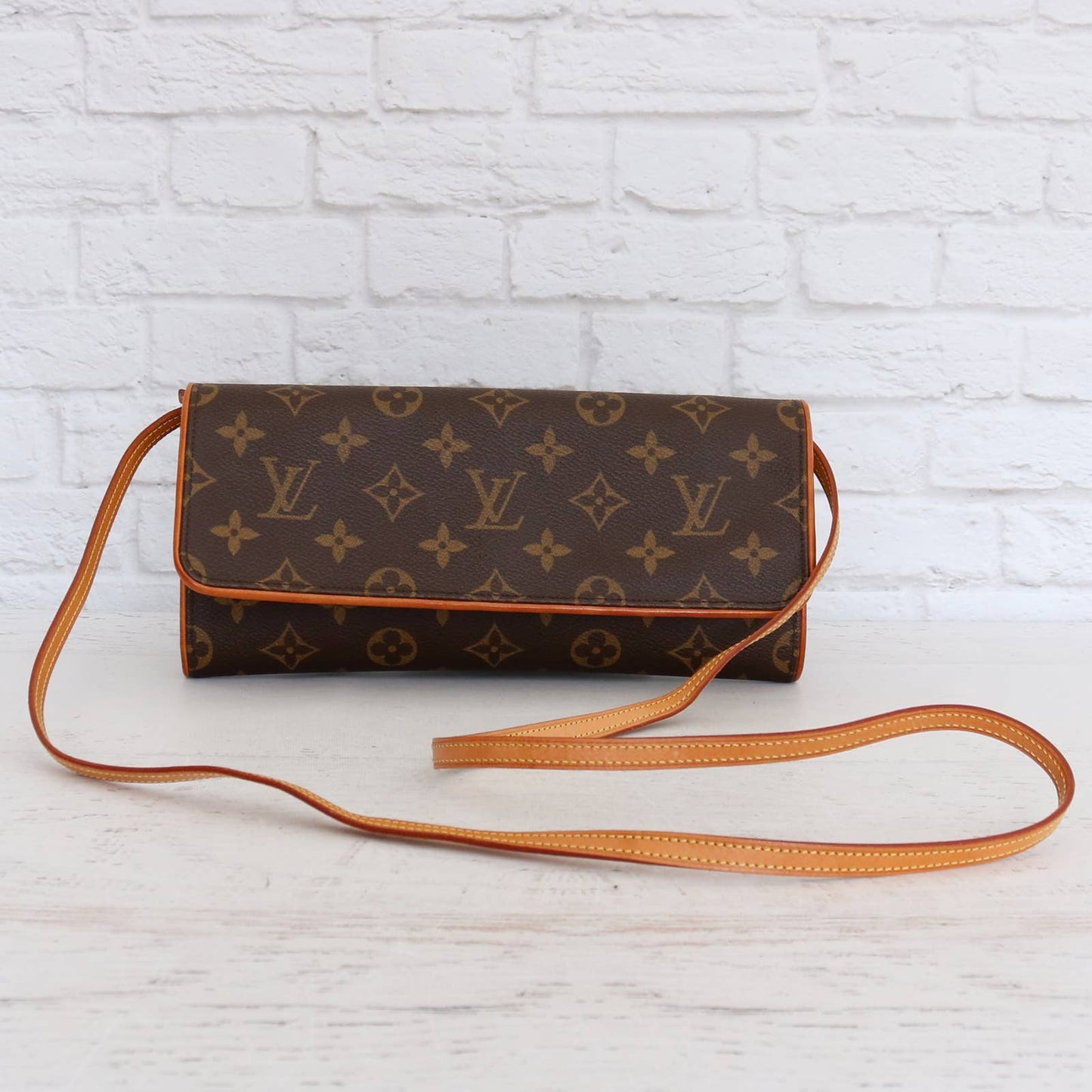 Louis Vuitton Pochette Twin GM Monogram Crossbody Dust Bag & Box