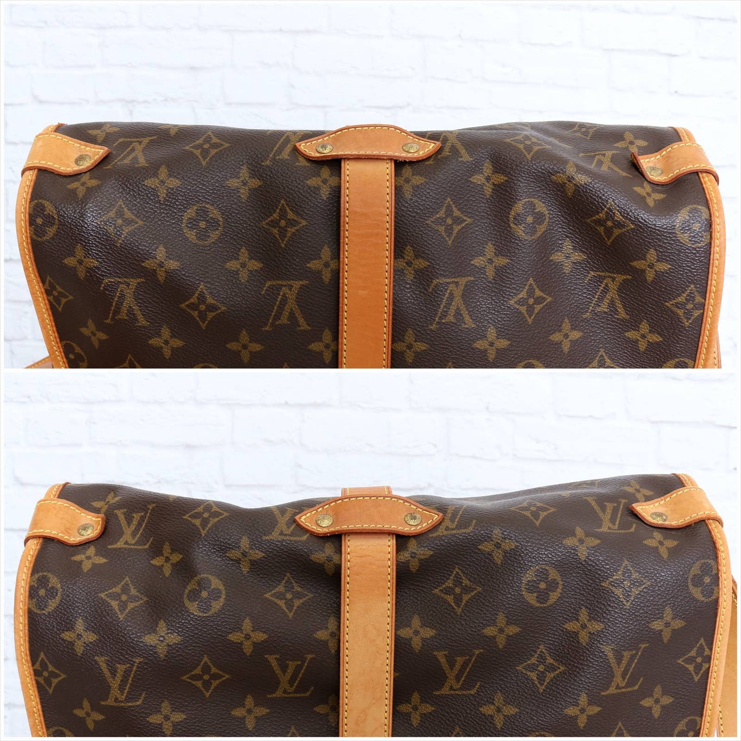 Louis Vuitton Saumur 35 Monogram Crossbody Canvas Messenger Purse Bag