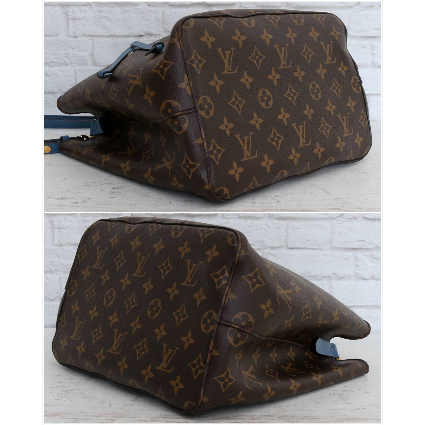 Louis Vuitton NéoNoé MM Monogram Blue Bucket Shoulder & Crossbody