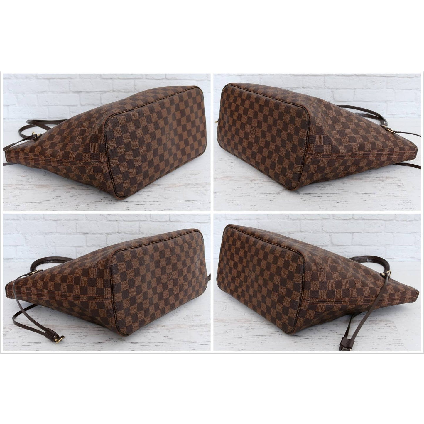 Louis Vuitton Neverfull MM Damier Ebene Tote in Box & Dust Bag