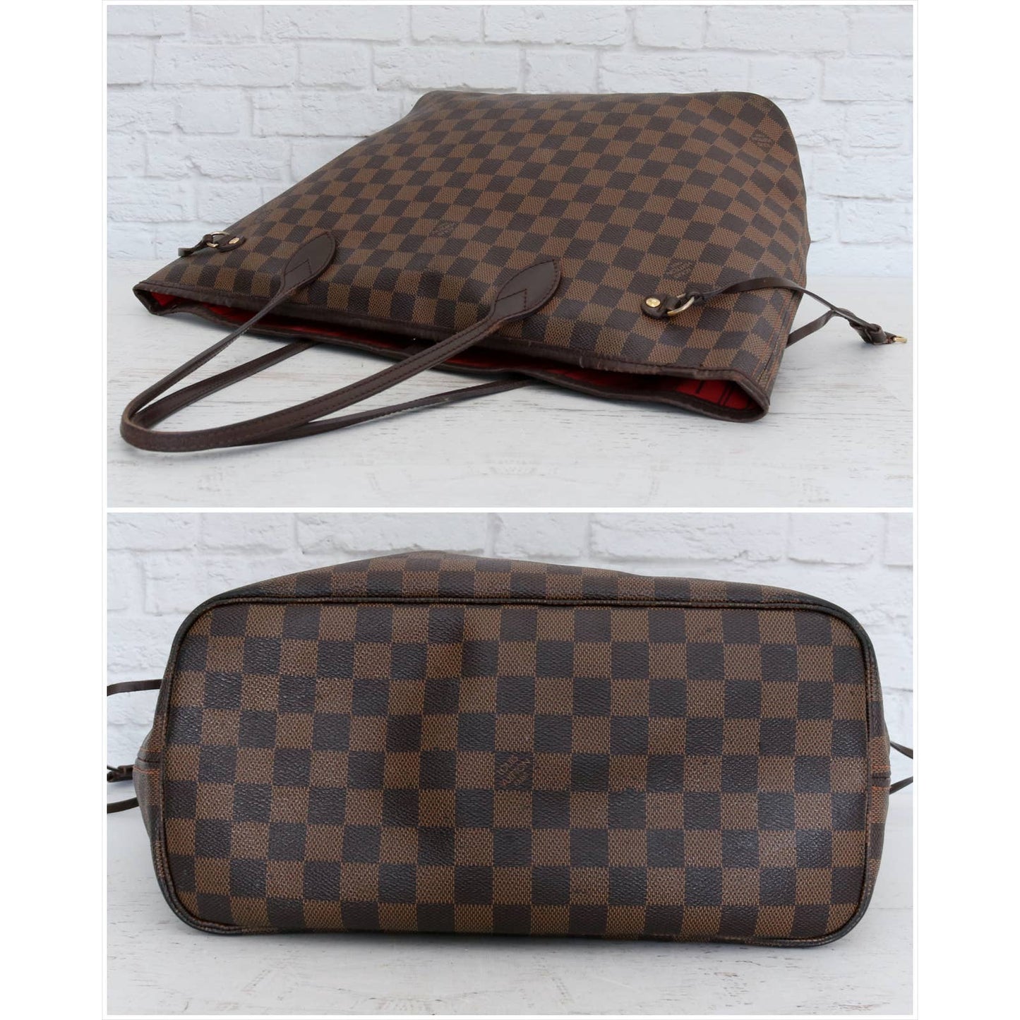 Louis Vuitton Neverfull MM Damier Ebene Tote