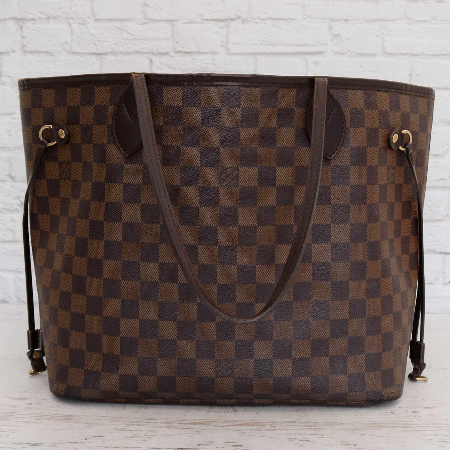 Louis Vuitton Neverfull MM Damier Ebene Tote