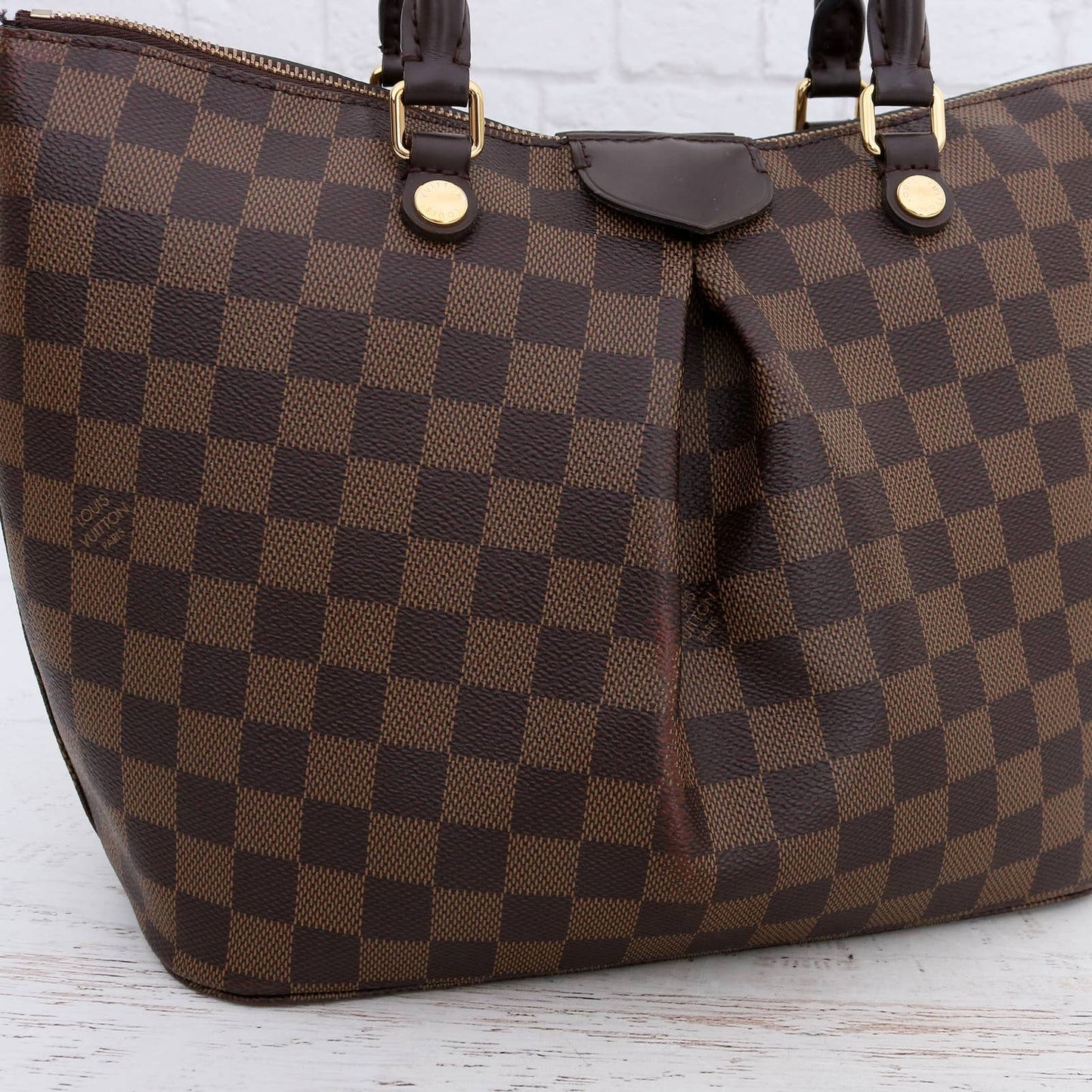 Louis Vuitton Siena MM Damier Ebene Satchel Crossbody