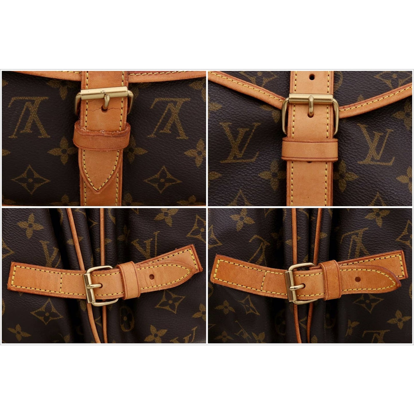 Louis Vuitton Saumur 35 Monogram Crossbody Canvas Messenger Purse Bag