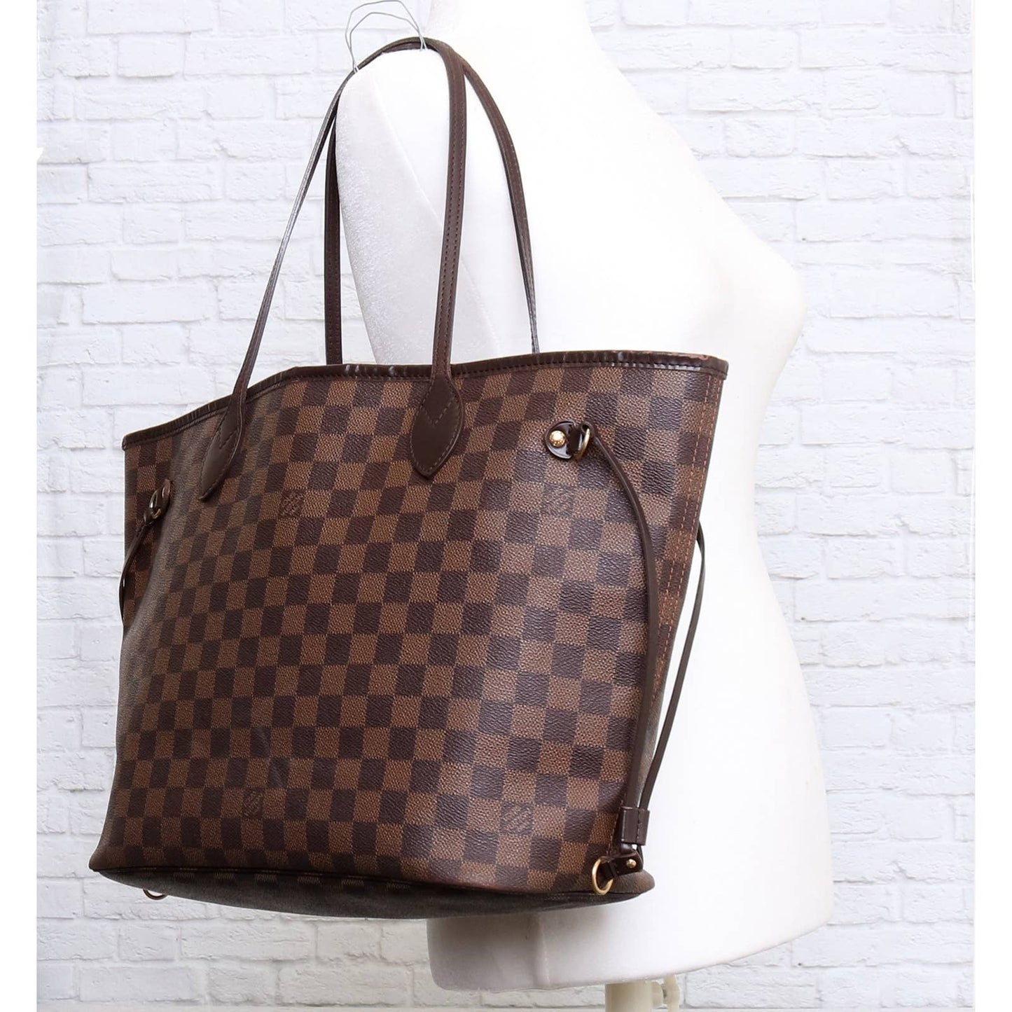 Louis Vuitton Neverfull MM Damier Ebene Cherry Tote