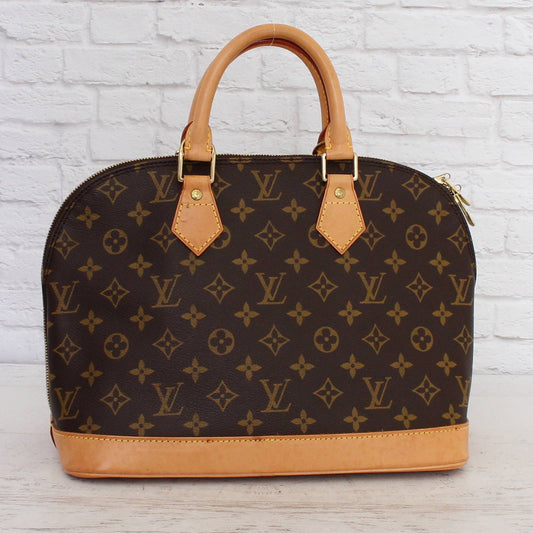 Louis Vuitton Alma MM Monogram Satchel