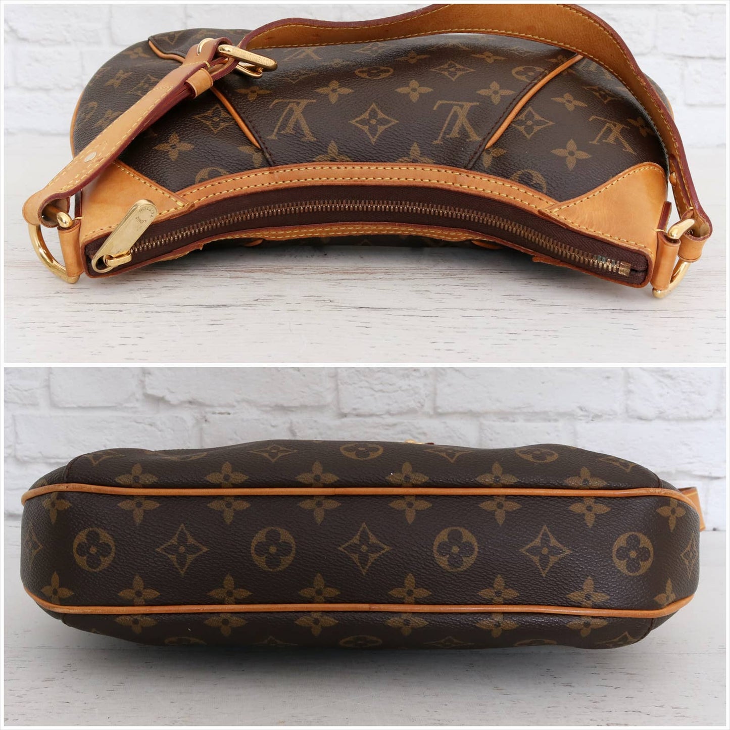 Louis Vuitton Thames PM Monogram Hobo Shoulder Bag