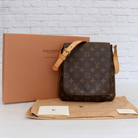 Louis Vuitton Musette Salsa PM Monogram Shoulder Bag with Box & Dust Bag