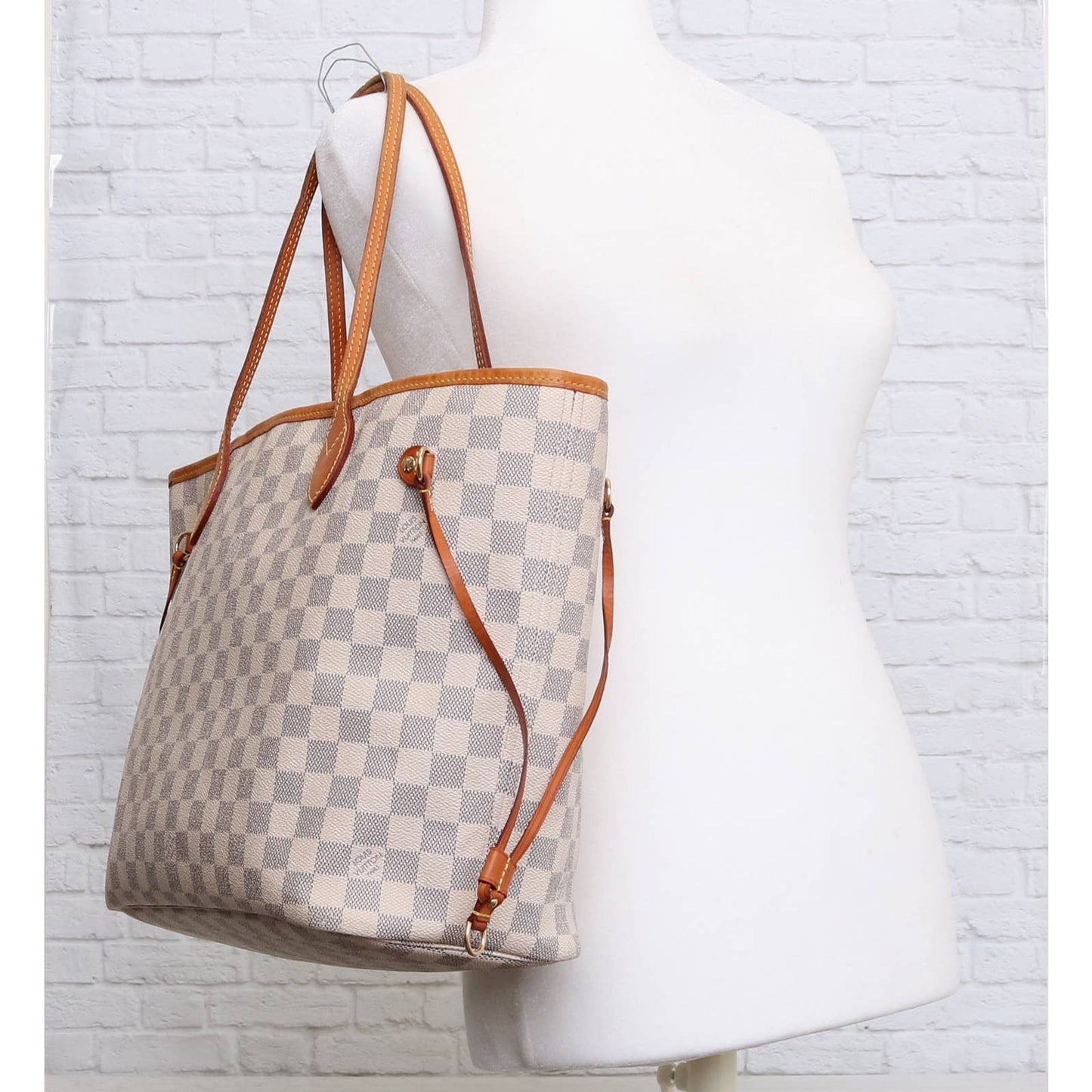 Louis Vuitton Neverfull MM Damier Azur Tote