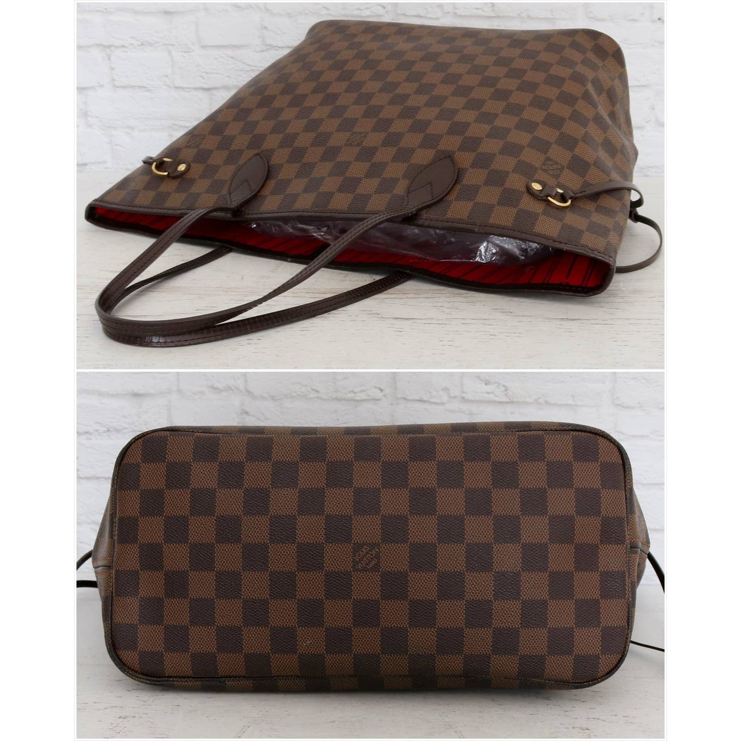 Louis Vuitton Neverfull MM Damier Ebene Tote