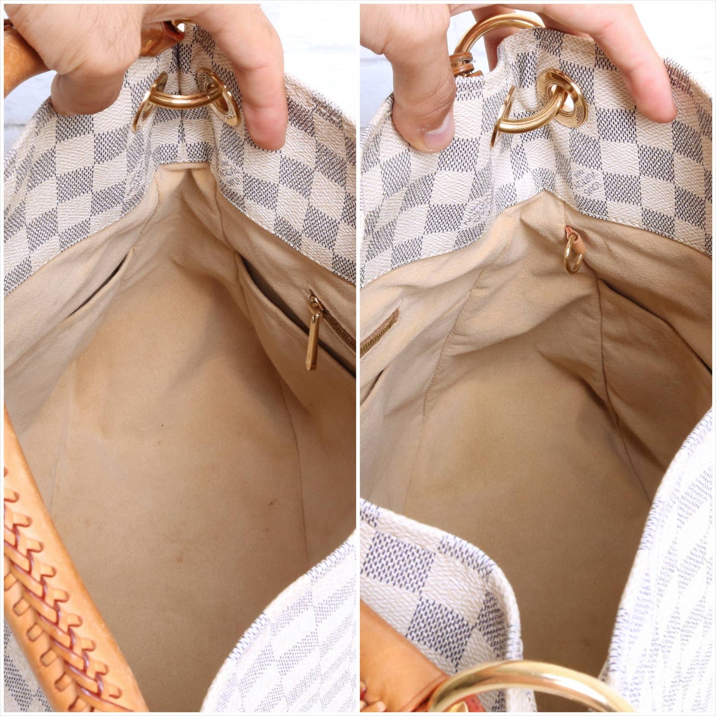 Louis Vuitton Artsy MM Damier Azur Large Tote