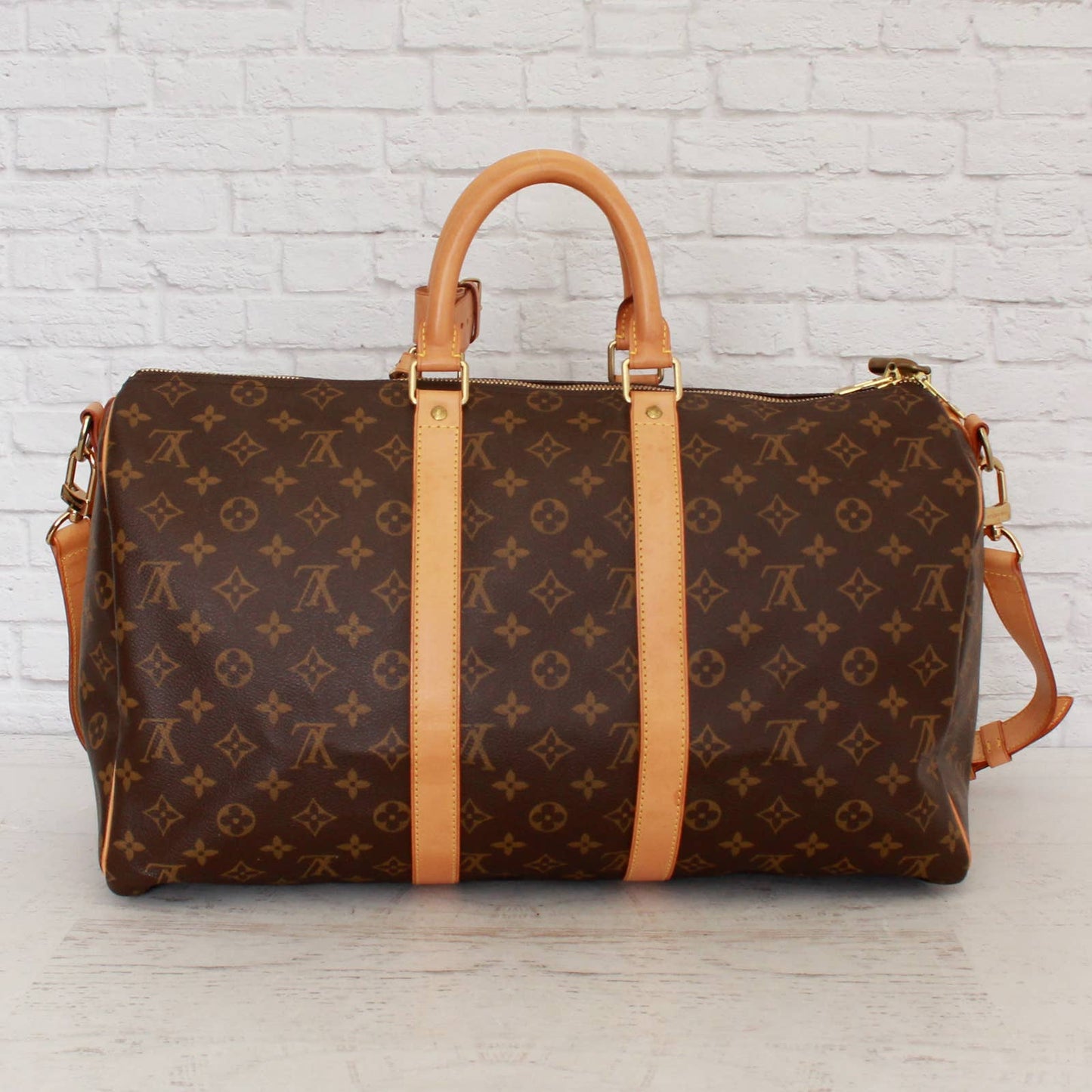 Louis Vuitton Keepall Bandouliere 45 Monogram Duffle Bag