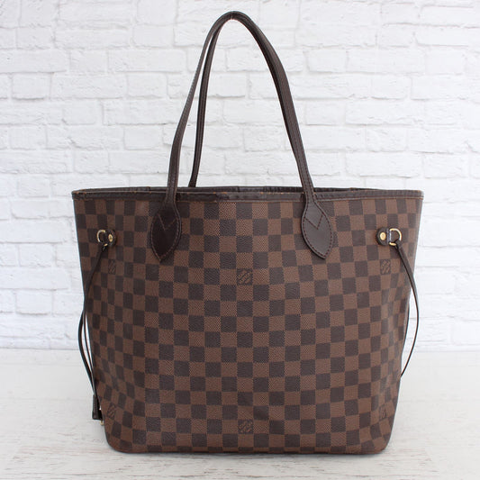 Louis Vuitton Neverfull MM Damier Ebene Tote