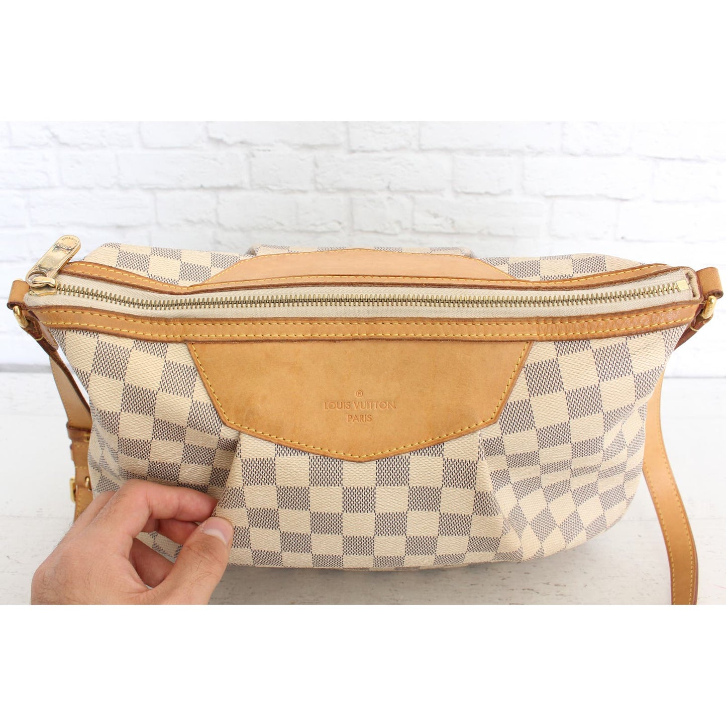 Louis Vuitton Siracusa MM Damier Azur Crossbody