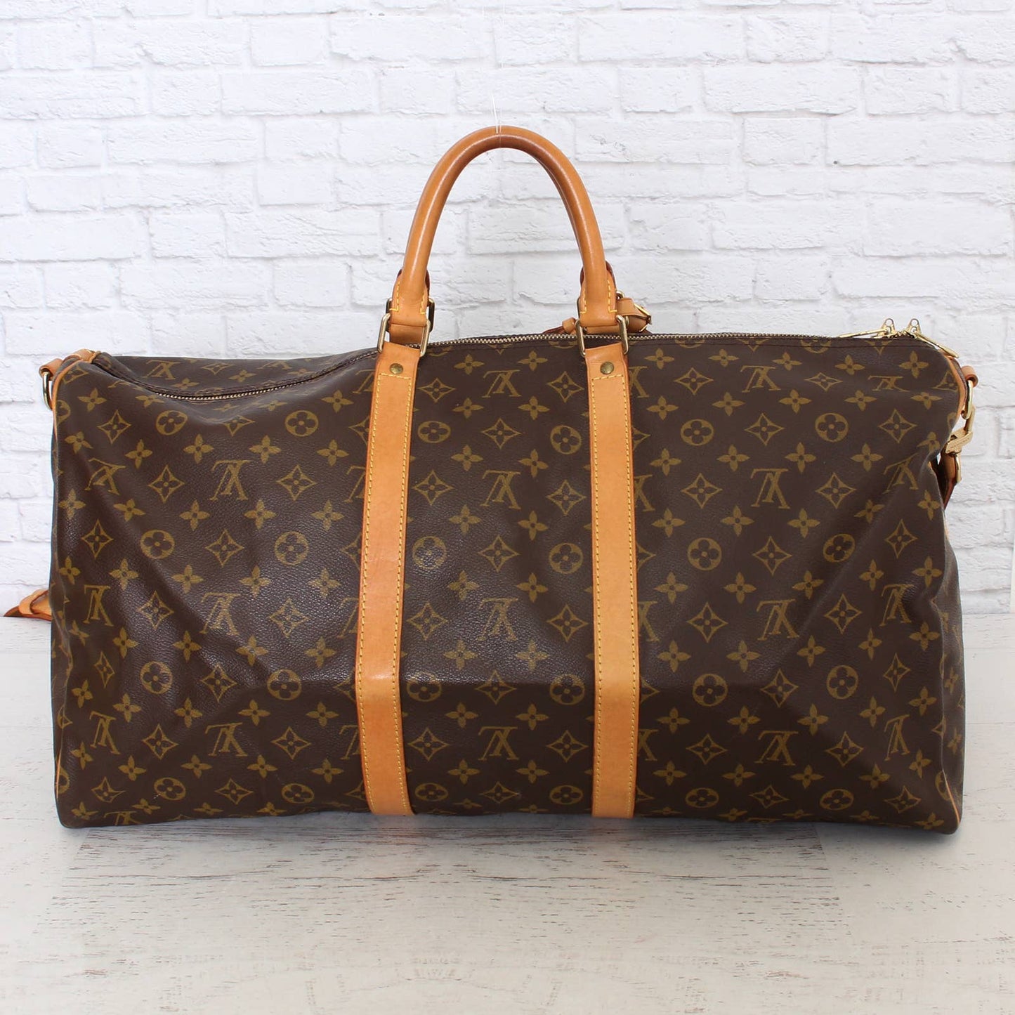 Louis Vuitton Keepall Bandouliere 55 Monogram Duffle Luggage Bag