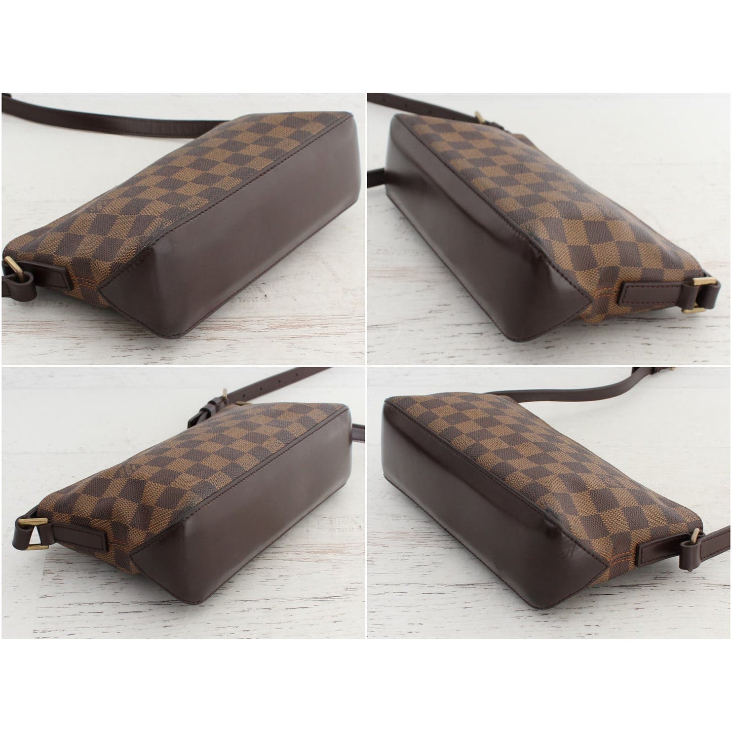 Louis Vuitton Trotteur Damier Ebene Crossbody & Shoulder Small Leather